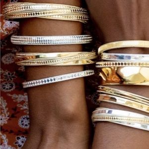 Anna Beck gold twisted cuff